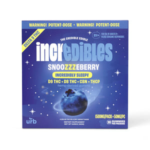 incredibles 50mg Snoozzzeberry Gummies - Triangle Hemp Wellness