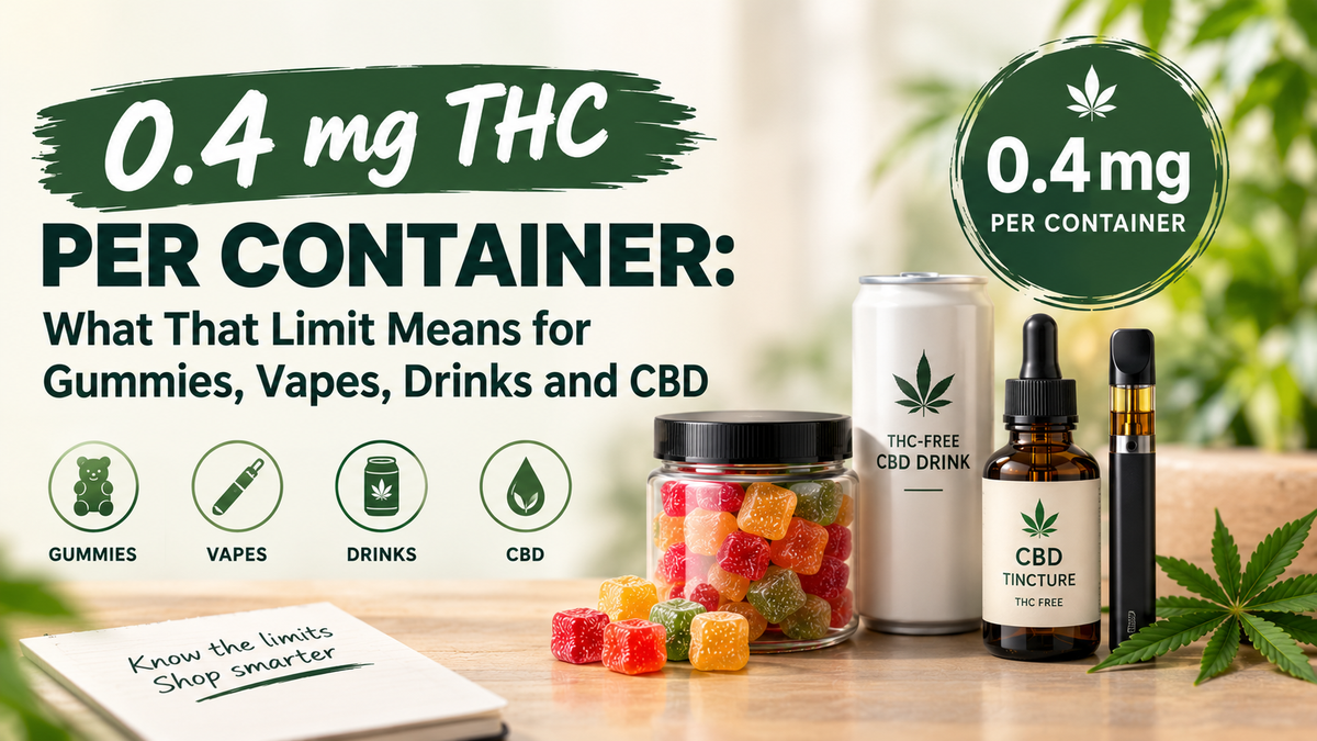 0.4 mg THC per Container