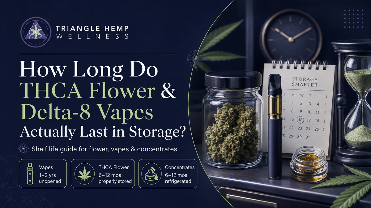 How Long Do THCA &amp; Delta-8 Products Actually Last in Storage?