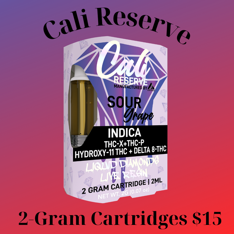 Cali Reserve THC-X + THC-P + HXY-11 THC + D8 Liquid Diamond