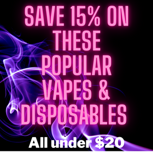 All under $20 vapes & disposables