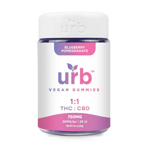 URB 1:1 THC CBD Gummies 750MG - Triangle Hemp Wellness