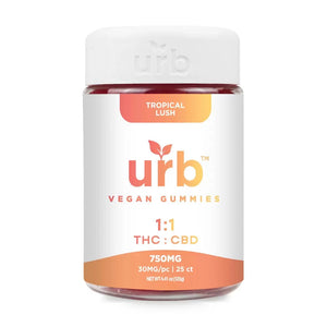 URB 1:1 THC CBD Gummies 750MG - Triangle Hemp Wellness