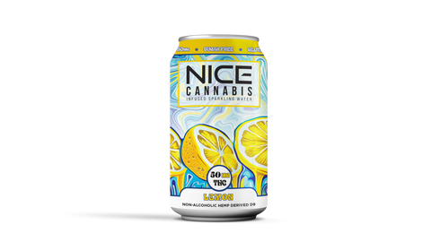 THC Infused Sparkling Water|Lemon 50mg - Triangle Hemp Wellness