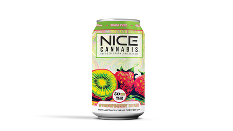 THC Infused Sparkling Water| Strawberry Kiwi 50mg - Triangle Hemp Wellness