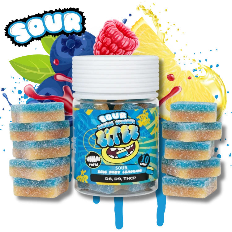 Sour Double Stacked Bitez Gummies – 1000mg Each, 10,000mg Total