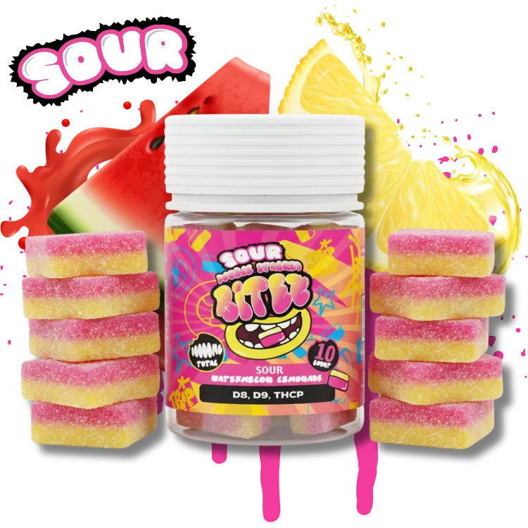 Sour Double Stacked Bitez Gummies – 1000mg Each, 10,000mg Total