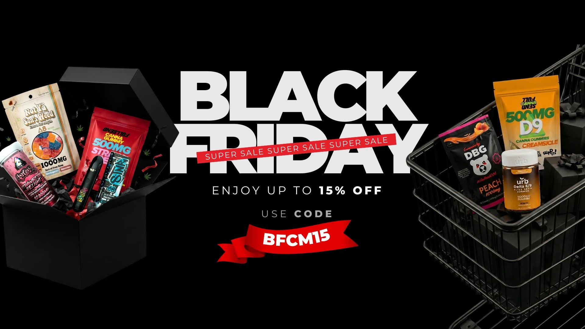 15% OFF of all item. Store wide