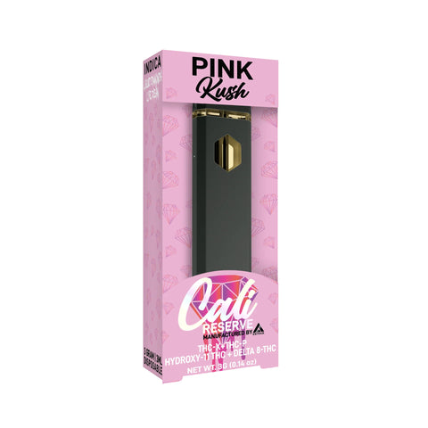 Cali Reserve 3 Gram THC-X + THC-P + Hydroxy-11 + Delta-8 Live Resin Disposable - Pink Kush- Indica - Triangle Hemp Wellness