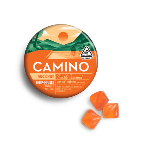 Camino Freshly Squeezed - Recover - 5mg THC : 10mg CBG Gummies