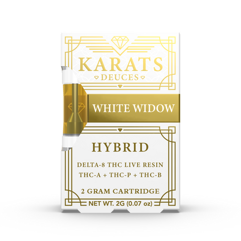 White Widow Karats Deuces Cartridge 2G - Triangle Hemp Wellness