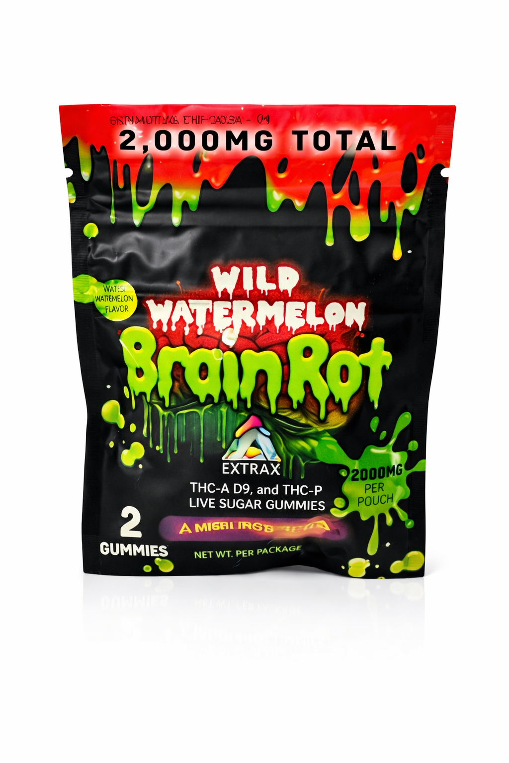 Brain Rot Gummies 2000mg – 1000mg Per Gummy | THC-A, D9 & THC-P Live Sugar