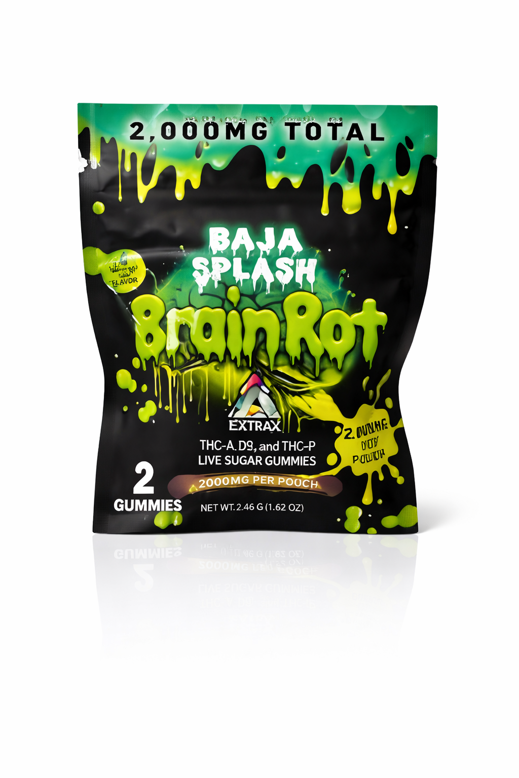 Brain Rot Gummies 2000mg – 1000mg Per Gummy | THC-A, D9 & THC-P Live Sugar