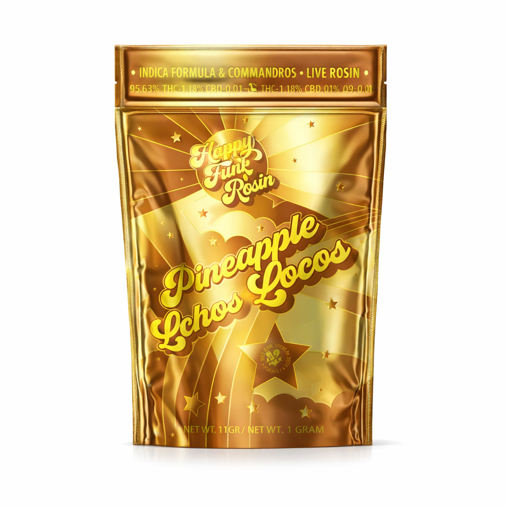 Happy Fruit Pineapple Ochos Locos Blend Gummies 2000mg