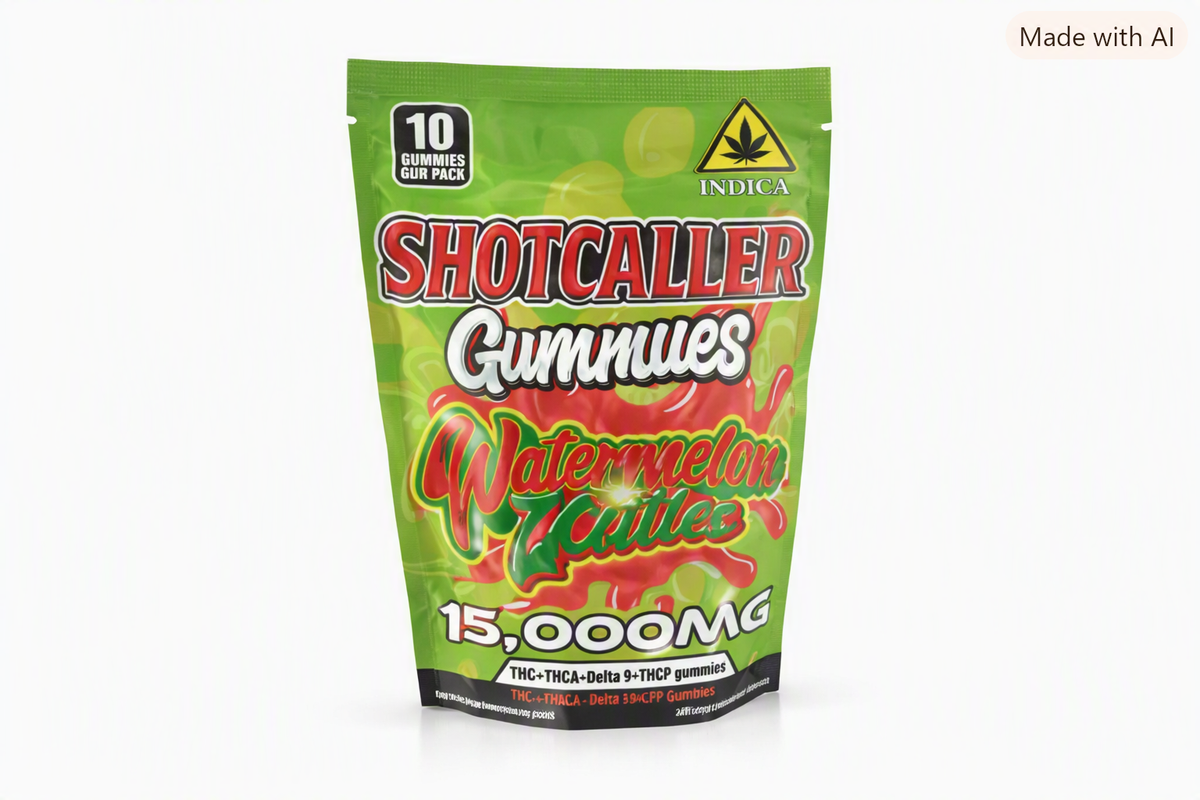Shotcaller 420 Blend Gummies 15,000mg – 1,500mg Per Gummy (10ct)