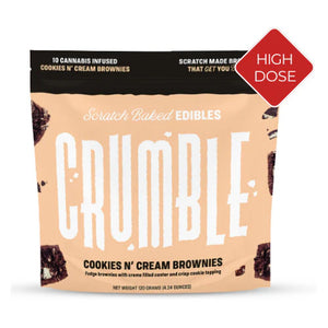 Crumble Cookies N' Cream Brownies|(300mg)