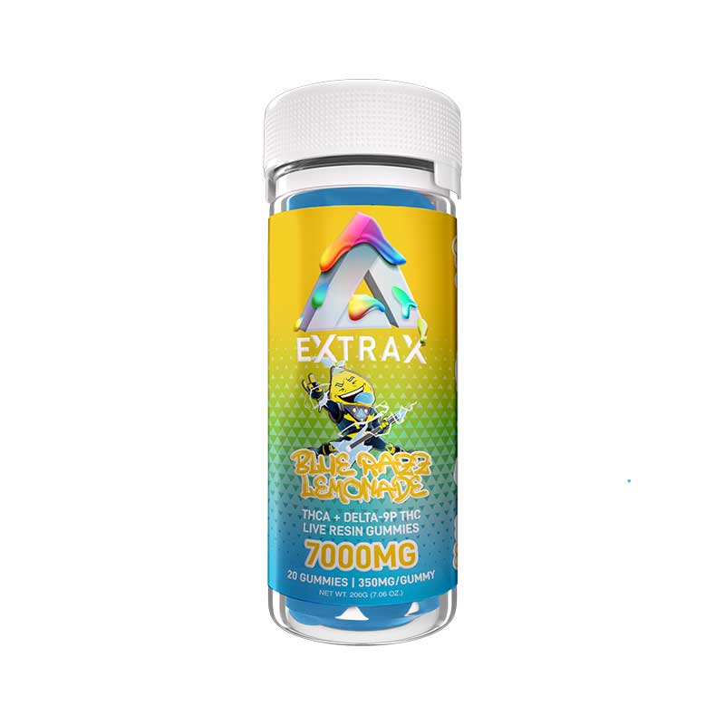 Delta Extrax Adios Blend THCA + Delta-9P Gummies | Blue Razz Lemonade– 7000mg - Triangle Hemp Wellness