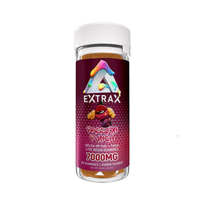 Delta Extrax Adios Blend THCA + Delta-9P Gummies | Passion Punch– 7000mg - Triangle Hemp Wellness