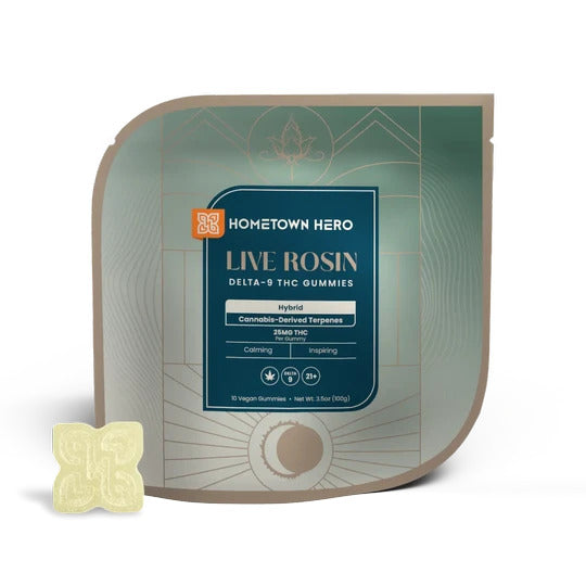 Hometown Hero Delta 9 Live Rosin Absolute Gummies