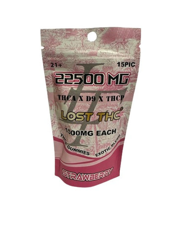 Lost THC Exotic Blend Gummies THCA|DELTA 9|THCP- 22500MG (15pc) - Triangle Hemp Wellness
