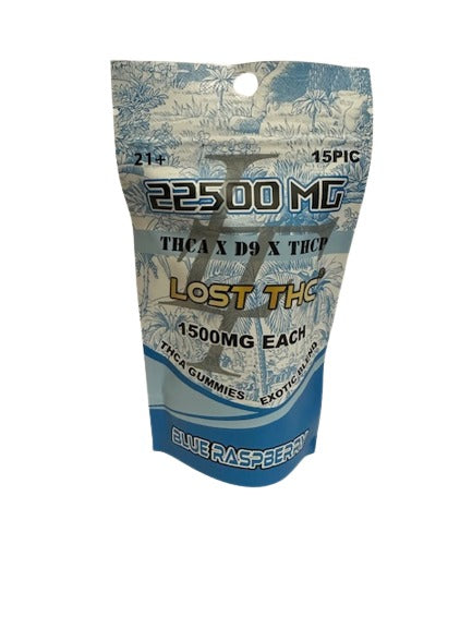 Lost THC Exotic Blend Gummies THCA|DELTA 9|THCP- 22500MG (15pc)