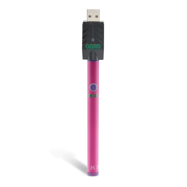 Ooze Twist Slim Pen - 320 MAh Flex Temp Battery -Ice Pink - Triangle Hemp Wellness