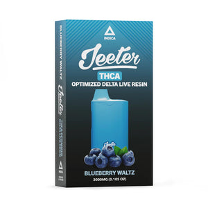 Jeeter THCA Disposable Vape 3 Grams- Blueberry Waltz (Indica) - Triangle Hemp Wellness