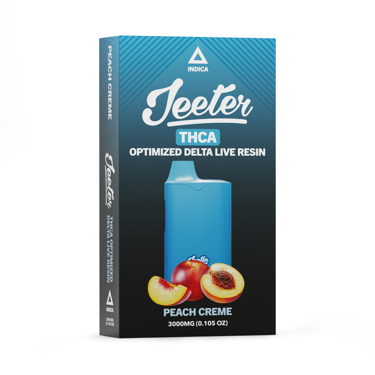 Jeeter THCA Disposable Vape 3 Grams- Peach Cream (Indica) - Triangle Hemp Wellness