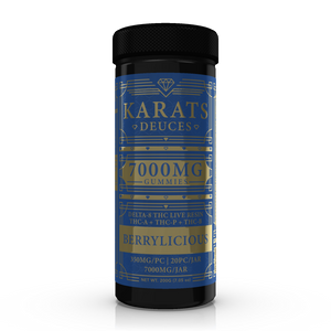 Berrylicious Karats Deuces THC-A Gummies 7,000mg - Triangle Hemp Wellness