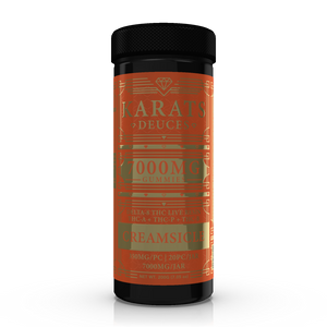 Creamsicle Karats Deuces THC-A Gummies 7,000mg - Triangle Hemp Wellness