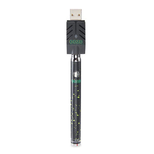 Ooze Twist Slim Pen - 320 MAh Flex Temp Battery -Green Splatter - Triangle Hemp Wellness
