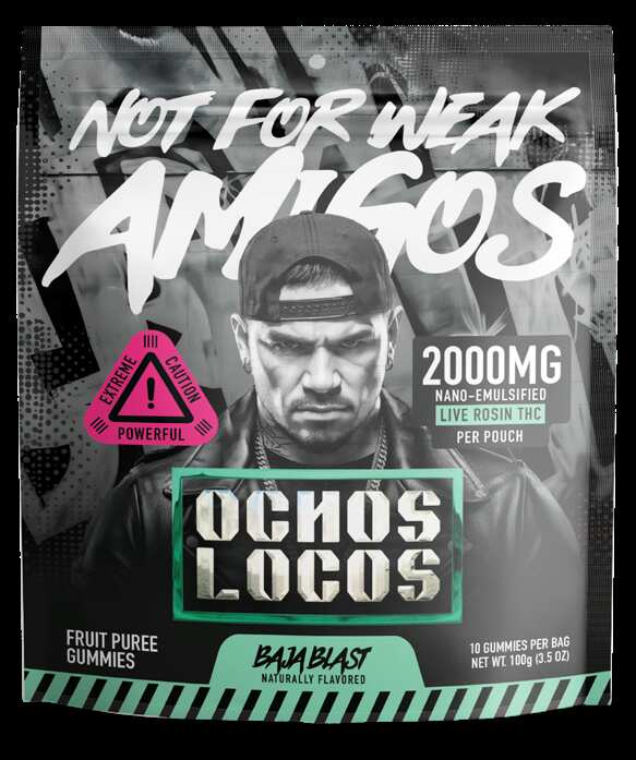 OCHOS LOCOS - Nano-Emulsified Live Rosin THC Gummies | 2000MG Per Pouch