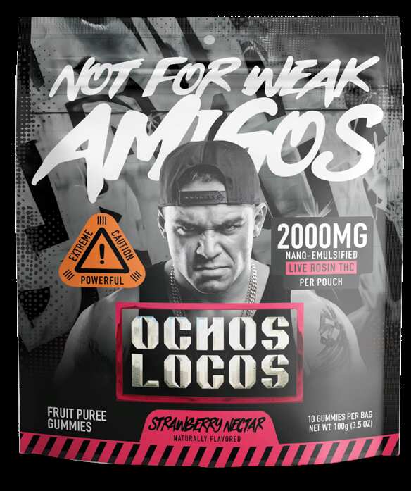 OCHOS LOCOS - Nano-Emulsified Live Rosin THC Gummies | 2000MG Per Pouch