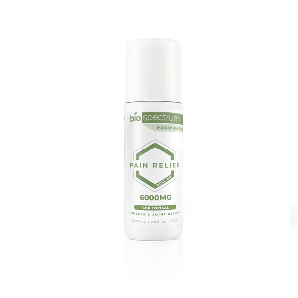 BioSpectrum Topical Relief Roll-On 6000mg | Broad Spectrum CBD + Lidocaine - Triangle Hemp Wellness