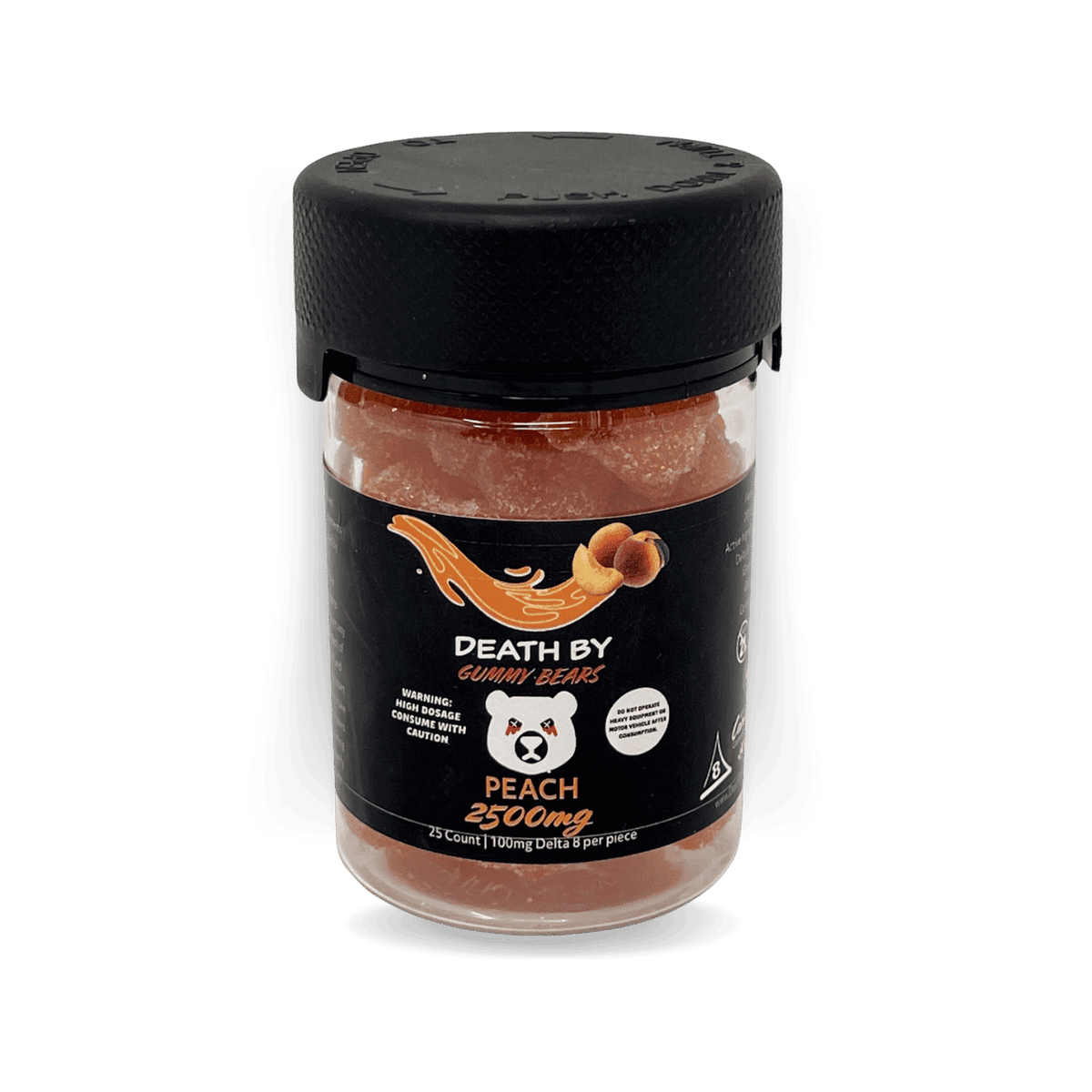 Death by Gummy Bears 100mg Delta 8 Gummies – 2500mg Jar (25ct)
