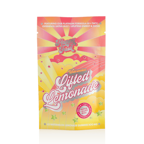 Happy Fruit-Watermelon Lifted Lemonade-Delta 8-THCV-Premium Formula Gummies-Sativa - Triangle Hemp Wellness