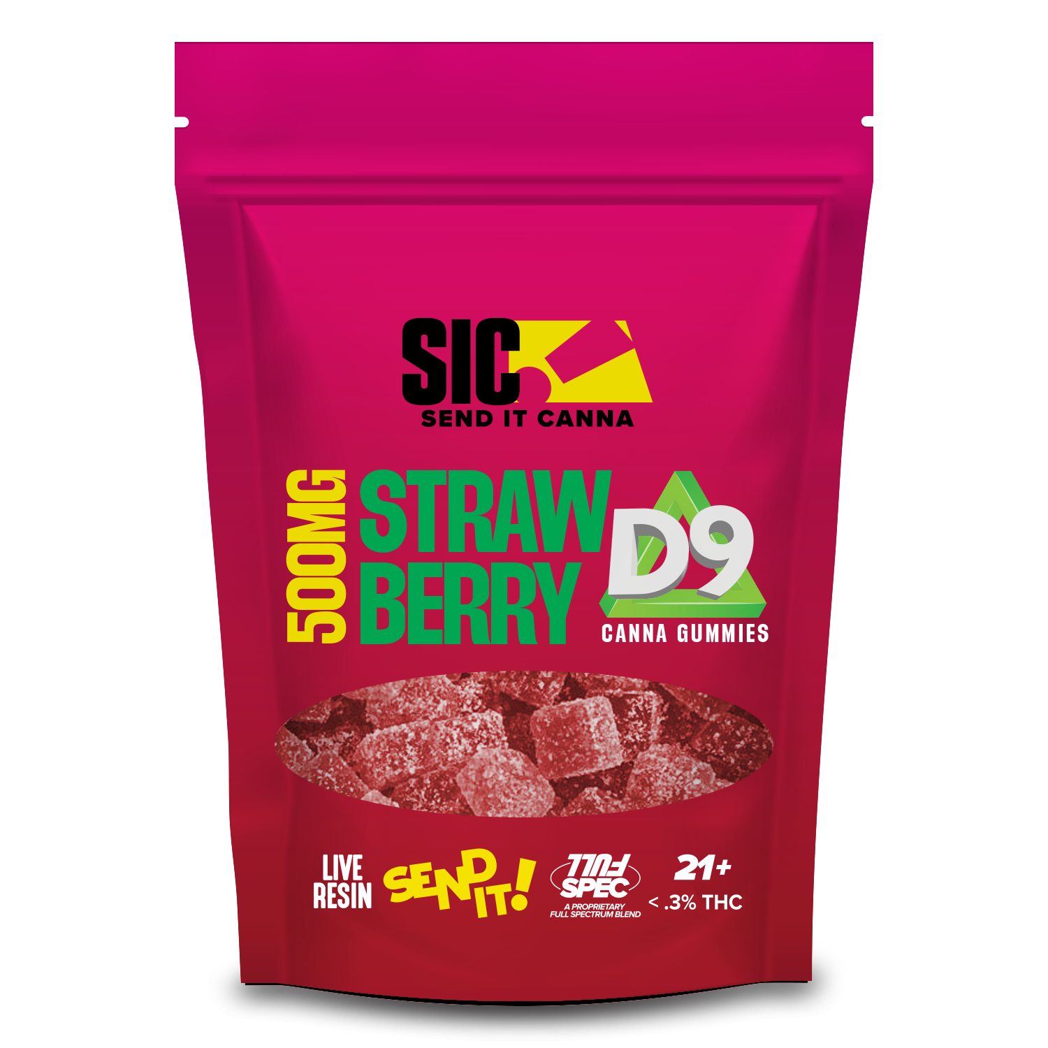 FULL SEND DELTA 9 GUMMIES 500MG - Triangle Hemp Wellness