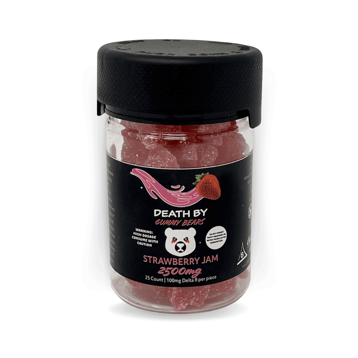 Death by Gummy Bears 100mg Delta 8 Gummies – 2500mg Jar (25ct)