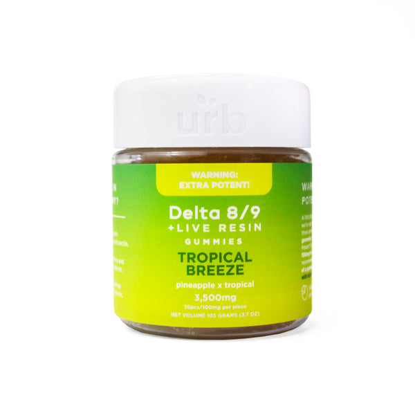 Urb Live Resin D8 | D9 Gummy Jars 3500mg - Triangle Hemp Wellness