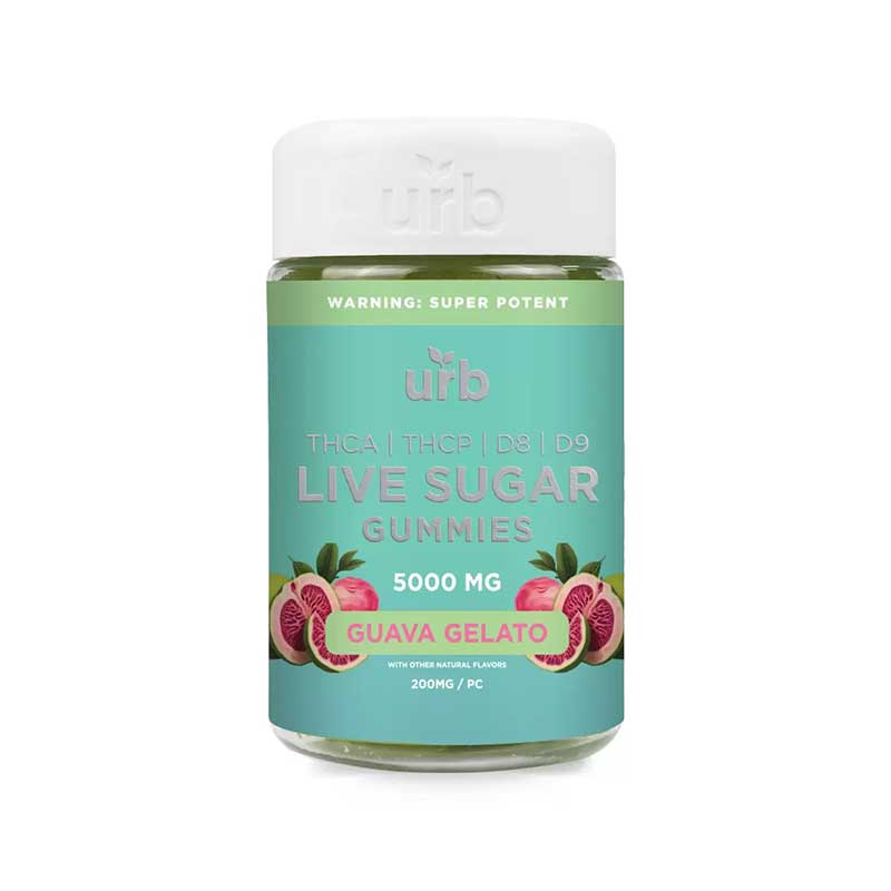 Urb THCA Live Sugar Gummies | Guava Gelato – 5000mg - Triangle Hemp Wellness