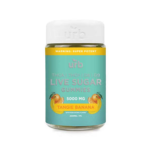 Urb THCA Live Sugar Gummies | Tangie Banana – 5000mg - Triangle Hemp Wellness