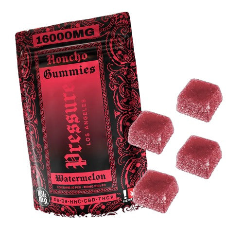 Pressure LA Honcho Gummies – 16,000mg | D8, D9, HHC, CBD & THCP