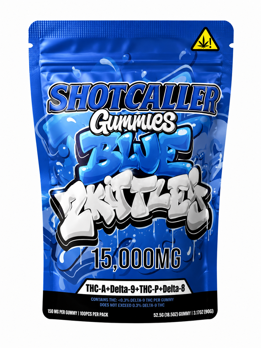 Shotcaller 420 Blend Gummies 15,000mg – 1,500mg Per Gummy (10ct)