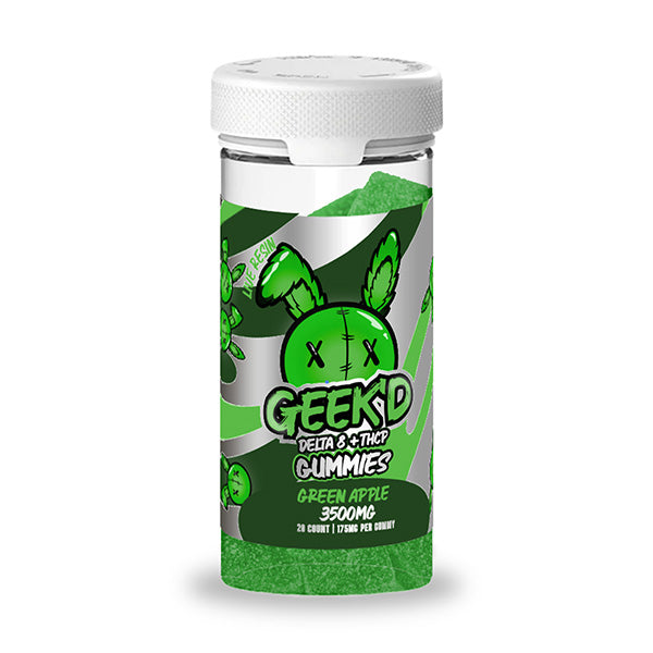 Geek'd Delta-8 + THCP Gummies 3500mg – 175mg Live Resin Per Gummy