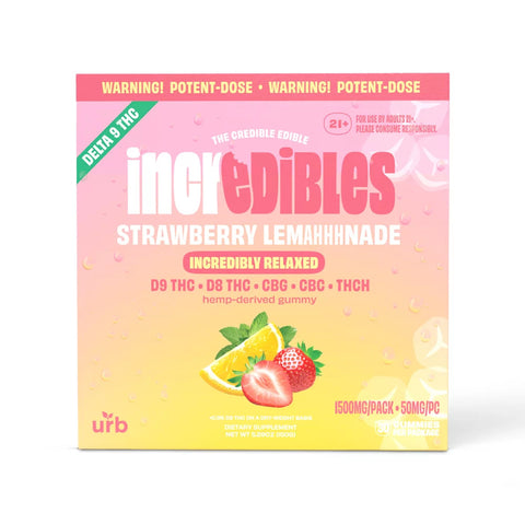 incredibles 50mg Strawberry Lemahhhnade Gummies - Triangle Hemp Wellness
