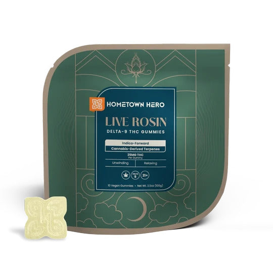 Hometown Hero Delta 9 Live Rosin Absolute Gummies