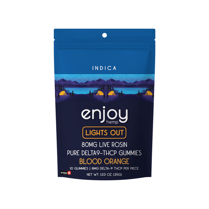 100mg Pure THCP Lights Out Indica Blood Orange – Triangle Hemp Wellness