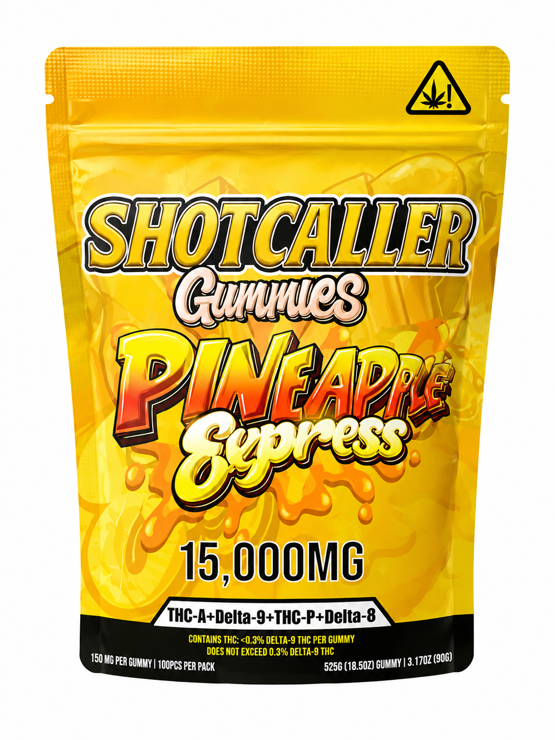 Shotcaller 420 Blend Gummies 15,000mg – 1,500mg Per Gummy (10ct)