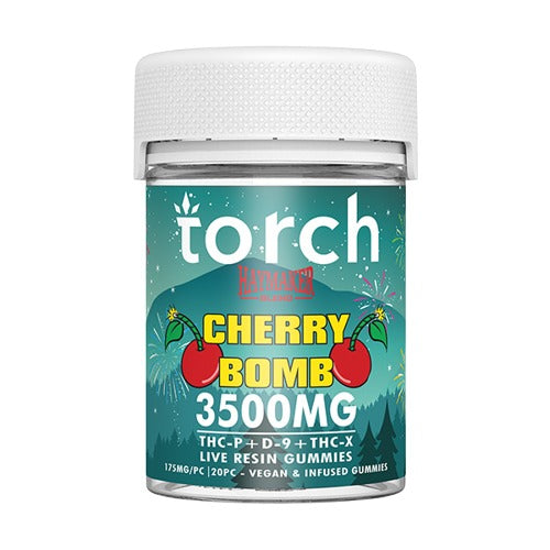 Torch Haymaker Blend Gummies 3500mg Cherry Bomb flavor high potency THC edibles
- Triangle Hemp Wellness
