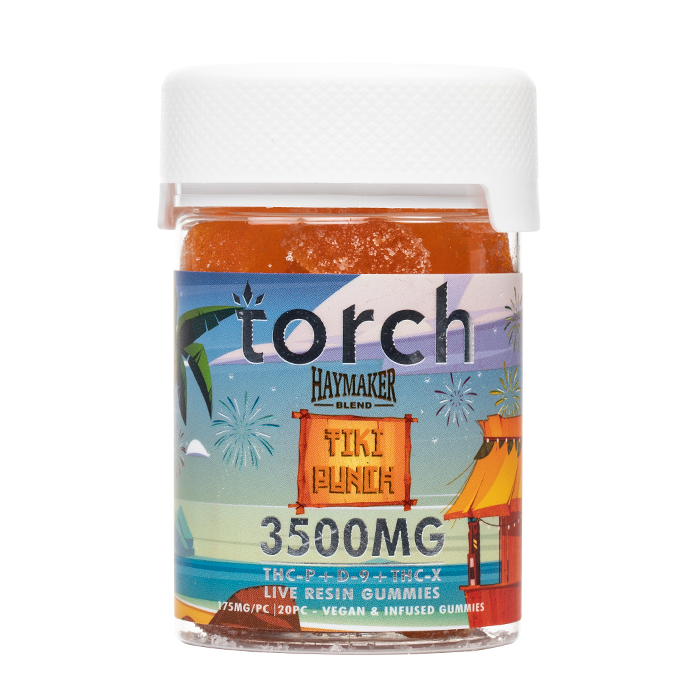 Torch Haymaker Blend Gummies 3500mg Tiki Punch flavor hemp THC gummies
 - Triangle Hemp Wellness